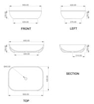 �������� ��������� GSG Easy EALAVRE60BI000/034 (600�420�130), �����/�������� �������