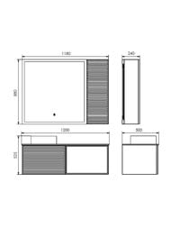 ����� � ��������� COMFORTY ���������-120 (1200�525�500) ���������, ����� ������� 00-00017877