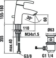  Laufen CURVEPRO  ,  , / 3.1165.1.024.111.1