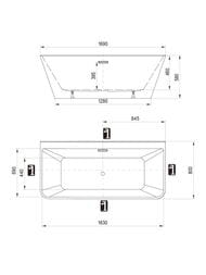 ����� ��������� RAVAK FREEDOM D 169x80 ����������, �������������, �����