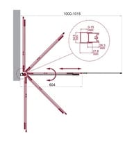 ������ �� ����� BELBAGNO LUCE-VF-11-100/145-C-NERO (1000�1015�1450) ������ �������./������� ������