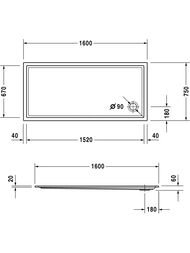 ������ ��������� Duravit Starck 1600�750 72013000000000