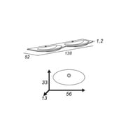 �������� �� �������������� ������� Cezares (138x52) � 2�� ������ 50156 Bianco