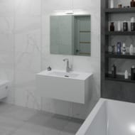 Тумба под раковину La Fenice TERRA Bianca 60 см (590х450х350) белая матовая FNC-01-TER-B-60