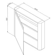 ���������� ���� AM.PM Sensation 80��, � ����������, �������� ���, ������� M30MCL0801TF �����