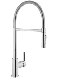 Смеситель для кухни Vitra Maestro однозахватный, поворотный излив с выдвижным душем, хром A42152EXP