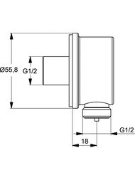 ��������� ����������� Ideal Standard IDEALRAIN ��� ��������� �����, ����: ���� B9448AA