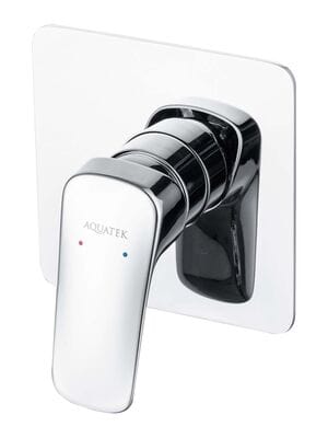 Смеситель для душа Aquatek Вега AQ1066CR встраиваемый, однозахватный, цвет: хром