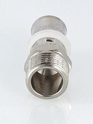 Пресс соединитель прямой VALTEC 16х1/2"Н VTm.201.N.001604