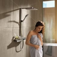 Душевая система Hansgrohe Raindance E 300 Showerpipe 350 термостат,верхний и ручн.душ,хром 27361000