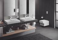 Умывальник Grohe Cube Ceramic 3947700H накладной (600х125х490) перелив, отв. под смеситель, белый