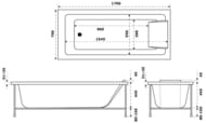 Ванна акриловая Jacob Delafon Sofa 170х70 (без каркаса) Е60518RU-00
