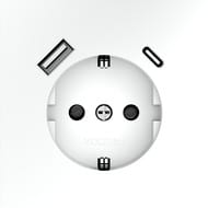 Розетка с USB, A+C Voltum S70 VLS040502, белый матовый — изображение 6