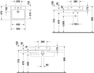 ���������� DURAVIT VERO 500�470�175 1 ��������� ��� ���������, �������, ������ 0454500800