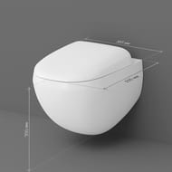 Унитаз подвесной AM.PM Sensation 560х380х355 C301700WH