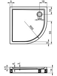������ ��������� RIHO DAVOS 285 (1000�1000�45) �����������, � ������� � �������, ��� ������