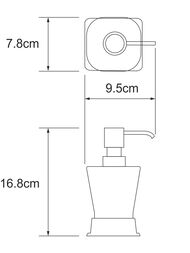������� ��� ������� ���� WasserKRAFT AMPER BLACK K-5499B, 78*95*168, �����/�����