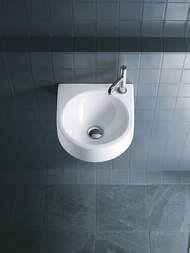 Рукомойник DURAVIT ARCHITEC 360х380х150 намеченное отверстие под смеситель слева 0766350000