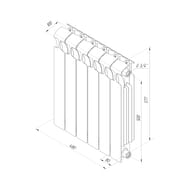 �������� ��������������� RIFAR Monolit 500 (577�480�100) 6 ������, 1146��, �������� �����