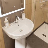 Раковина KERAMA MARAZZI BUONGIORNO подвесная, 550х430х170 с крепежом, белый гл., BG.wb.55