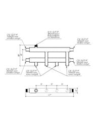 Модульный коллектор Gidruss MKSS-40-3D до 40 кВт, магистраль 3/4, 3 контура из них 2 вертикальных — изображение 2