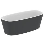 Ванна акриловая Ideal Standard Lux DEA 1800х800х610 отдельностоящая, с обвязкой, черная K8721V3