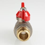 Кран шаровый 3/4"НН VALTEC BASE красная бабочка VT.219.N.05