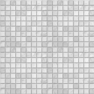 Мозаика из натурального камня LeeDo Pietrine 4 Dolomiti Bianco POL 15x15 (305х305x4) белая (шт.)