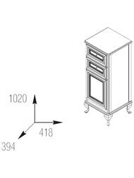����� Caprigo ������ bianco alluminio 418�1020�394 ������ 10661R-B016
