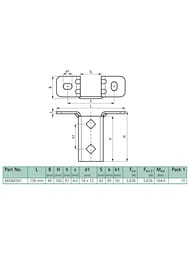 ����������� ������� �-��������  Walraven Strut 115�140, ������������, 66588361R