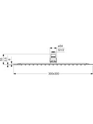 Ideal Standard IDEALRAIN LUXE ������� ��� B0388MY 300�300��, �������������