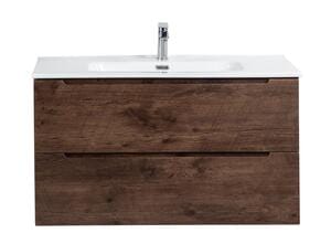 Тумба под раковину BelBagno ETNA (900х455х500) подвесная, цвет Rovere Moro ETNA-900-2C-SO-RW-P