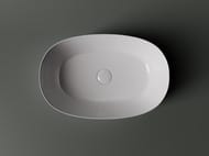 Раковина накладная Ceramicanova Element 540х350х145 овальная, без перелива, цвет: белый CN5023