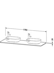 ���������� Duravit Luv 1783�595�20 �����, 2 ������, ���� ����� LU9467B1717