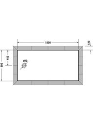 ������ ��������� Duravit Tempano 1400�750�45 720200000000000