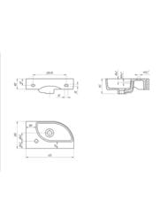 �������� Cersanit CAMEO 45 (455�250�145) � ����� ���������� ������, ����� S-UM-CAM45/1-w