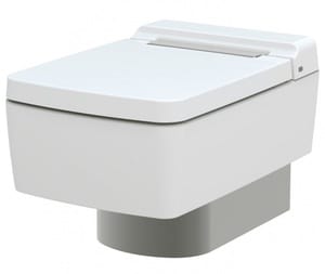 Унитаз подвесной TOTO SG Series (с панелью хром) сиденье с плавным закрыванием (390x582x339) белый CW512YR+TC501CVK+7EE0007