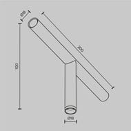 ���������� Maytoni Focus LED (����� ���) C102CL-3W3-6K-BS ��� ������� ��������� Axity 3000/6000� 3�� 45�, IP20, ������