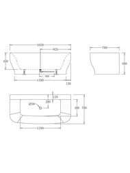 ����� ��������� BelBagno BB74-1650-W0 (1650�780�590) ���������������, ��� ��������