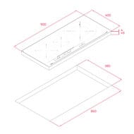 ������������ �������� ������ TEKA Maestro IZC 93320 MST BLACK (900�400) ������