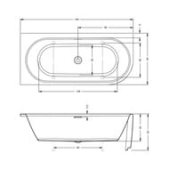 ����� ��������� RIHO DESIRE L 184x84 ������������� ����� (��������� � ������ ����)