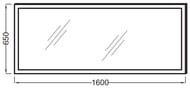 Зеркало Jacob Delafon EB1447-NF (1600х43х650) функция анти-пар, подсветка, инфракрасный выключатель