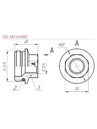 ������� VALTEC  3/4"� � 1/4"� � EPDM �������, ������ ��������������, VTr.585.N.0502
