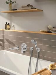 Смеситель для ванны Hansgrohe Rebris E 72469000 встраиваемый, однозахватный, EN1717, хром — изображение 2