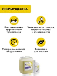 Средство для очистки систем отопления Nixiegel LUX 10кг+1кг нейтрализатор 0-08-0020