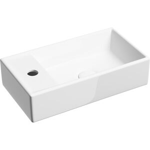 Раковина подвесная Ceramicanova Element 407х217х100 чаша справа,от. под смес.,белый CN6051R