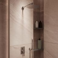 Душевой комплект Vincea Линеа (Linea) VSFW-4LN0GM встраиваемый, 2 режима, вороненая сталь — миниатюра 1
