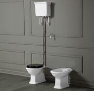 Унитаз-компакт Simas LANTE (610х380х2385)верт.слив, хром LA06+LA01+R 01 Cr+120006 chrome