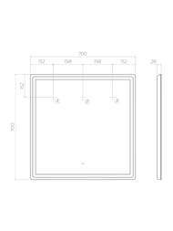  VIGO Geometry Classic 700 (700700) LED, 