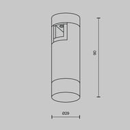 �������� ���������� Maytoni Skim (����) TR145-1-3W4K-W-BS Flarity 4000K 2�� 110�, IP20, ������